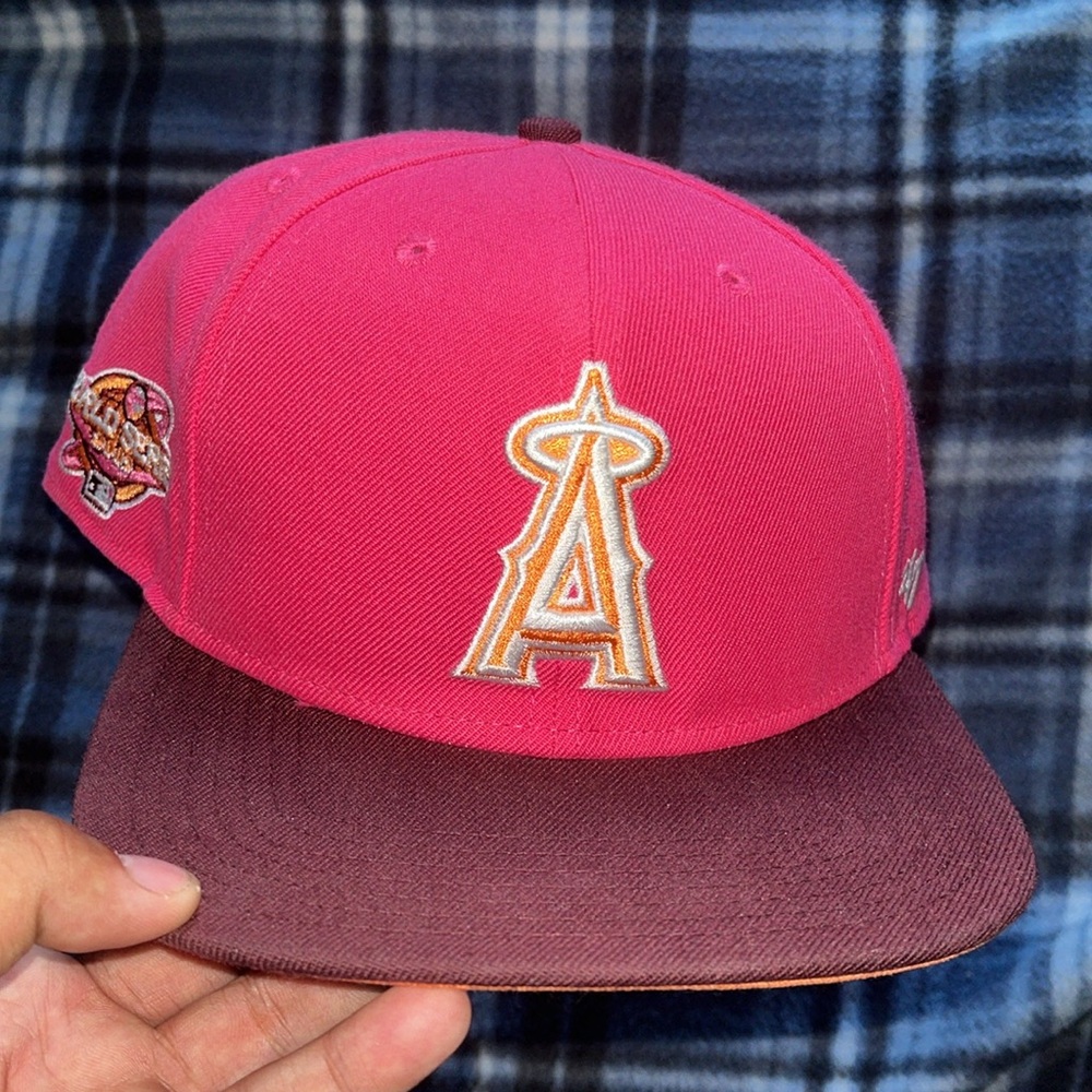 47 Los Angeles Angles Pink Adjustable Cap - Picture 11 of 17